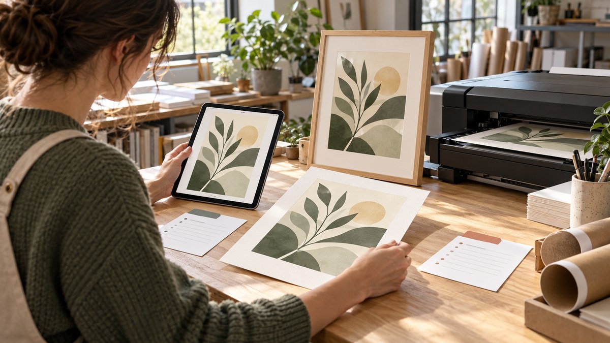数字作品、实体印品与两笔独立订单核对
