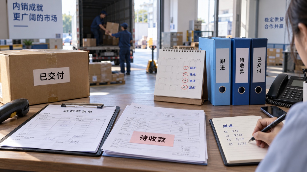 内销交付与应收账龄跟进(AI示意)