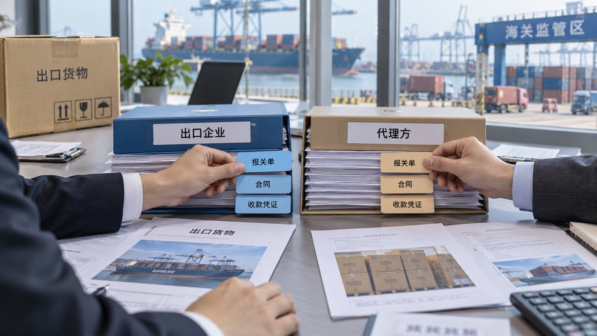 出口纳税主体与代理业务对应核查(AI示意)