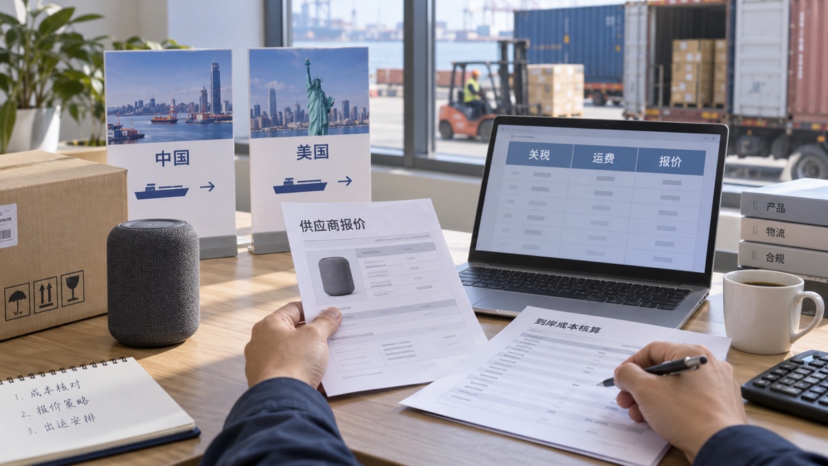 出口关税成本与报价核算(AI示意)